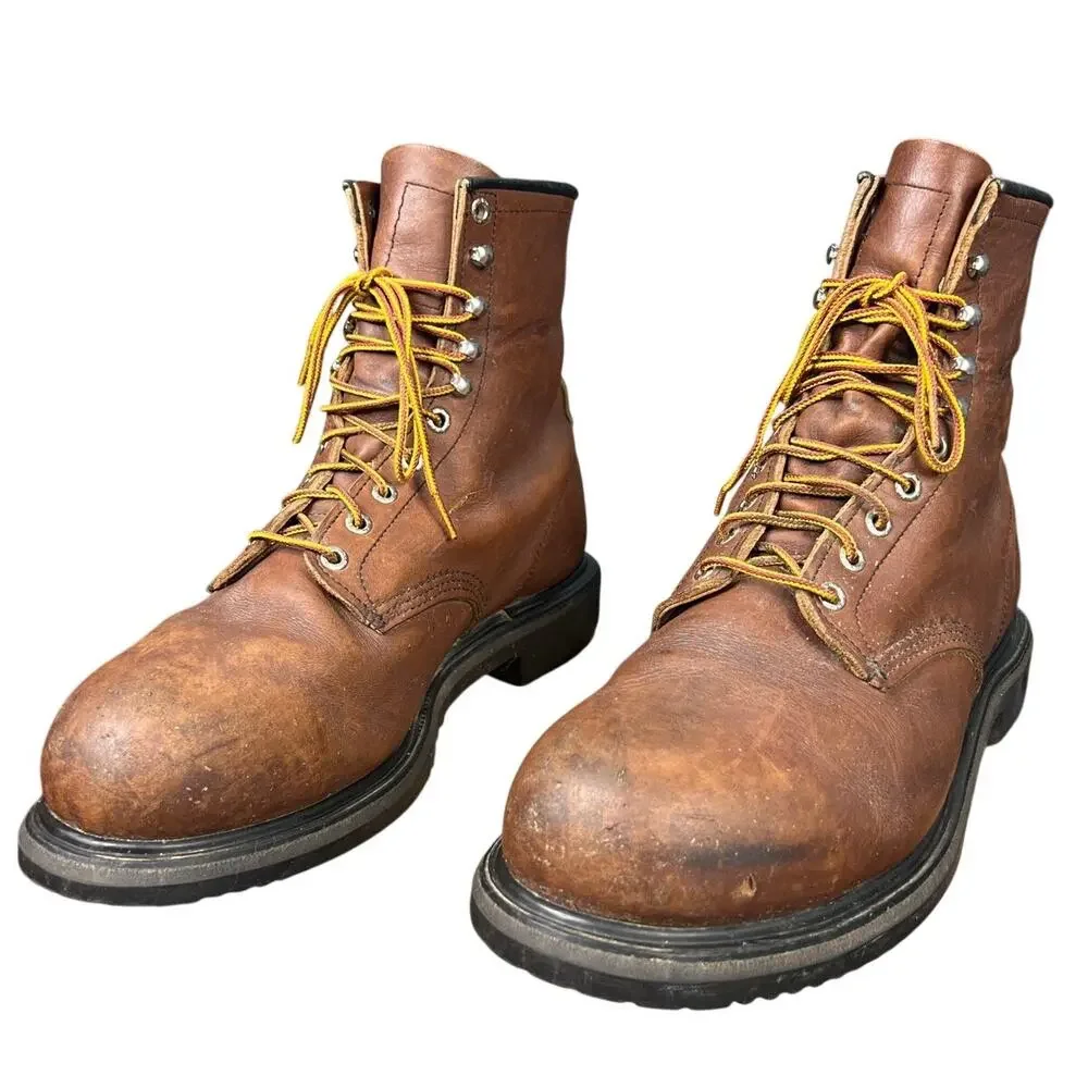 Vintage Red Wing Men’s 2233 Brown Leather Steel Toe Work Boot Size 11.5 E2